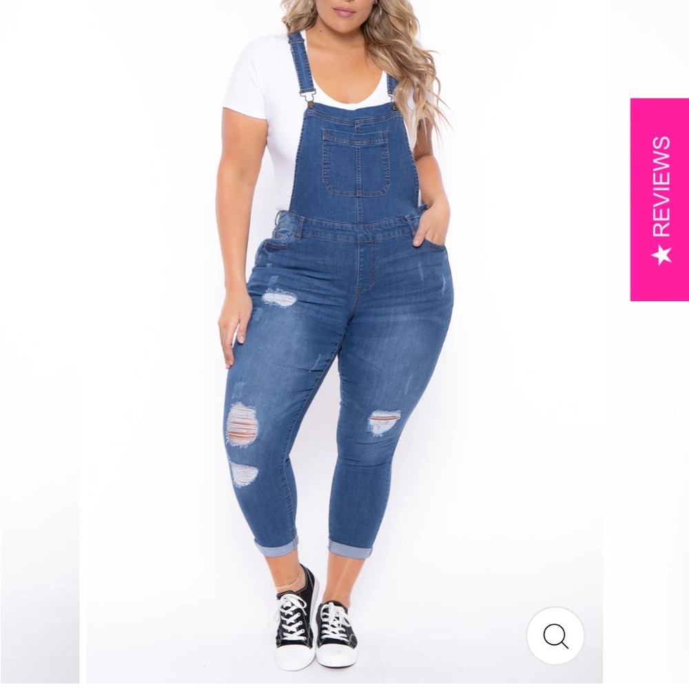 Women's Blue Denim Overalls